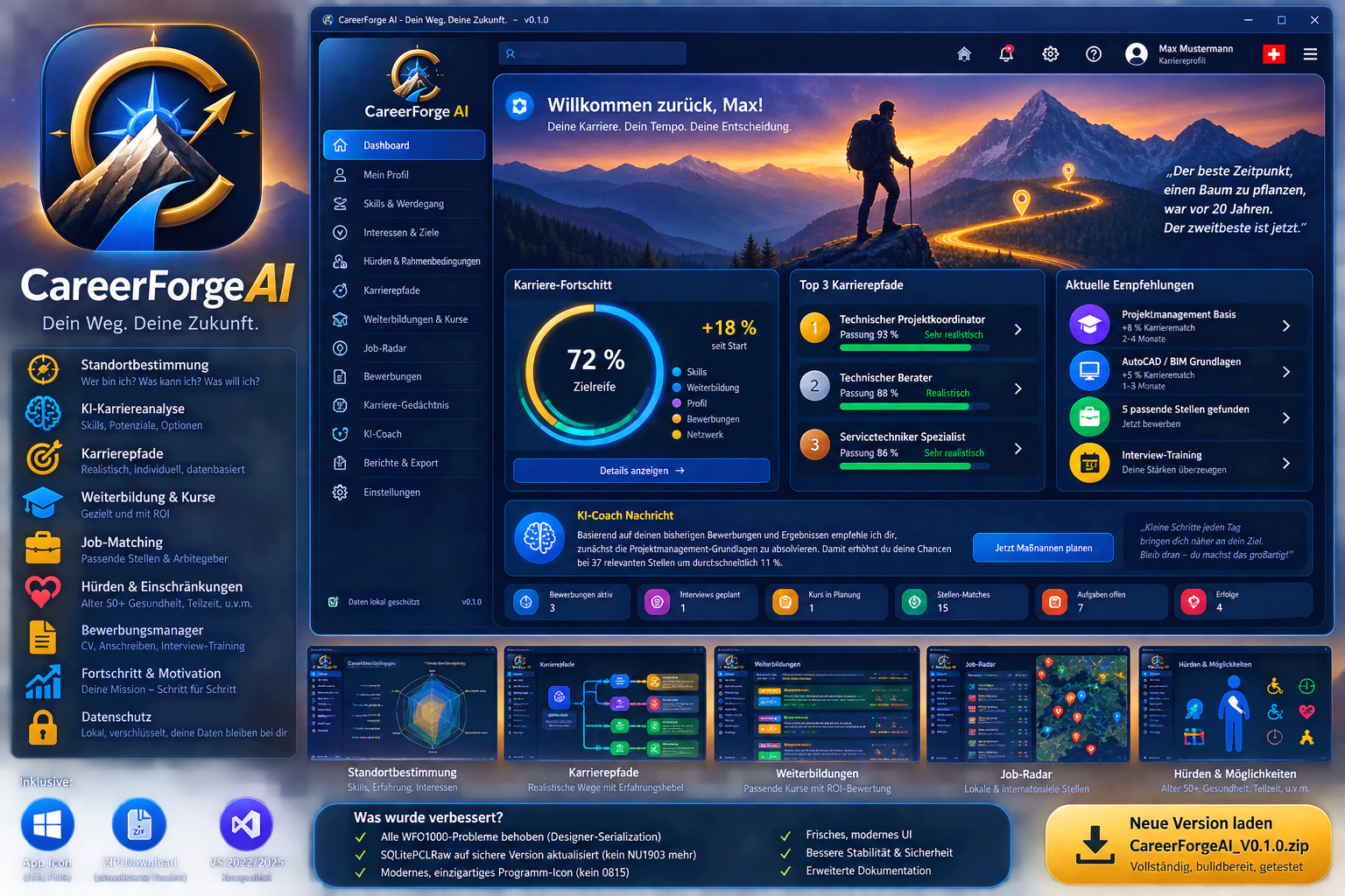 CareerForge AI Screenshot